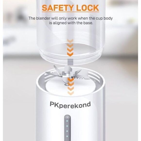 PK PEREKOND - NWT - Portable Juicer/ Blender. USB Rechargeable & Personal Sized - Picture 7 of 13